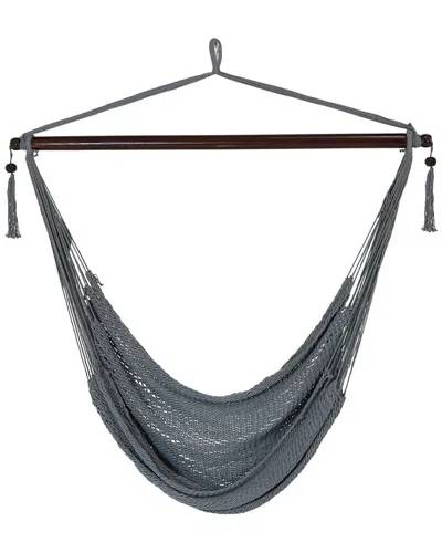 Sunnydaze Hanging Caribbean Xl Hammock Chair In Multi
