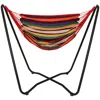 SUNNYDAZE HANGING ROPE HAMMOCK CHAIR WITH SPACE-SAVING STAND - 330 LB WEIGHT CAPACITY