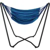 Sunnydaze Hanging Rope Hammock Chair Swing With Space-saving Stand