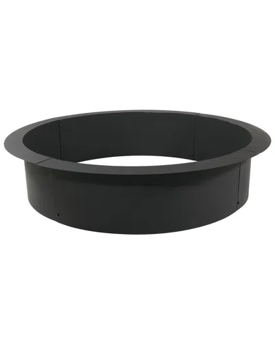 Sunnydaze Heavy-duty Diy Fire Pit Ring Liner In Black