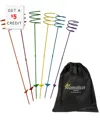 Sunnydaze Heavy-duty Multicolored Outdoor Bottle Drink Holder Stakes With $5 Credit In Red