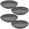 Sunnydaze High-fired Glazed Uv- And Frost-resistant Ceramic Outdoor Flower Pot Planter Saucers - 7" Diameter -