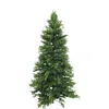 Sunnydaze Indoor Artificial Unlit Slim Christmas Tree With Metal Stand And Hinged Branches - 6' - Green