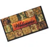 SUNNYDAZE INDOOR RUBBER AND POLYPROPYLENE NONSLIP ENTRYWAY LAUNDRY ROOM FLOOR MAT RUG - 17" X 29"