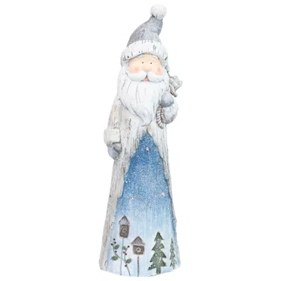 Sunnydaze Indoor Rustic Father Winter With Pack With Battery-operated Led Lights Winter Holiday Statue Decorat