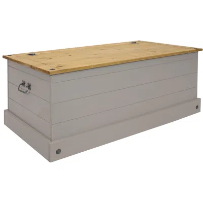 Sunnydaze Indoor Trunk With Handles - Solid Pine Construction - 39.5" W