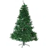 Sunnydaze Indoor Unlit Faux Tannenbaum Slim Evergreen Holiday Christmas Tree With Hinged Branches - 7' - Green