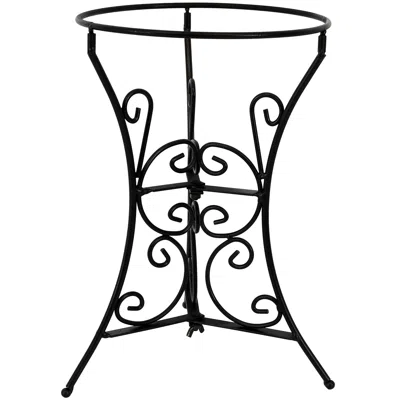 Sunnydaze Indoor/outdoor Decorative Steel Scroll Gazing Ball Stand For 10" Or 12" Outdoor Garden Gazing Globes