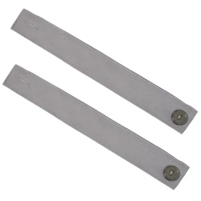 Sunnydaze Indoor/outdoor Fabric Curtain Tiebacks With Buttons - Spun Polyester - 13" - 2pc