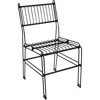 Sunnydaze Indoor/outdoor Furniture Steel Wire Dining Chair - Black