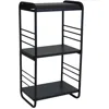 Sunnydaze Indoor/outdoor Iron And Steel Modern Rounded Edge Fire Pit Or Fireplace Firewood Log Rack Storage -3