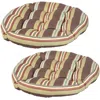 Sunnydaze Indoor/outdoor Large Round Tufted Floor Meditation Or Chair Cushion - 22" - 2pk