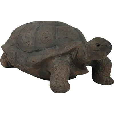 Sunnydaze Indoor/outdoor Lifelike Large Todd The Tortoise Patio Garden Yard Entryway Decorative Statue - 30"