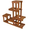 Sunnydaze Indoor/outdoor Meranti Wood With Teak Oil Finish 7-tiered Succulent Flower Plant Stand Display Shelf