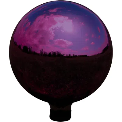 Sunnydaze Indoor/outdoor Reflective Mirrored Surface Garden Gazing Globe Ball With Stemmed Bottom And Rubber C