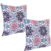 Sunnydaze Indoor/outdoor Square Accent Decorative Throw Pillows For Patio Or Living Room Furniture - 16" - 2pc
