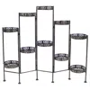 Sunnydaze Indoor/outdoor Steel 10-tiered Folding Succulent Flower Plant Display Stand - 52" - Bronze