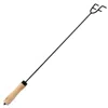 Sunnydaze Fire Poker 32in Steel Fireplace Fire Pit Accessory With Wood Handle
