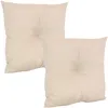 Sunnydaze Indoor/outdoor Weather-resistant Polyester Square Tufted Pillow With Zipper Closures - 19" - 2pk