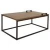 Sunnydaze Industrial-style Coffee Table With Removable Serving Tray - Mdp Construction With Powder-coated Stee