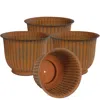 Shop Sunnydaze Jardinera De Exterior De Metal Carlotta - Juego De 4
