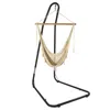 Shop Sunnydaze Large Cotton/nylon Outdoor Mayan Hammock Chair With Adjustable Stand - 330 Lb Weight Capacity - Natu