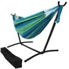 Sunnydaze Large Double Brazilian Hammock With Stand And Carrying Case - 400 Lb Weight Capacity