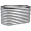 Sunnydaze Large Oval Steel Raised Garden Bed - Stand-up Height - 62.5" W X 32" H