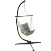 Sunnydaze Tufted Victorian Hammock Swing With C-stand