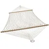 Sunnydaze 2-person Cotton Spreader Bar Rope Hammock