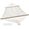 Sunnydaze 2-person Cotton Spreader Bar Rope Hammock