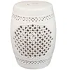 Sunnydaze Marrakesh Lattice Ceramic Garden Stool