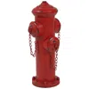 Shop Sunnydaze Metal Fire Hydrant Outdoor Garden Statue Decor With Red Finish - 14"
