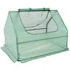 Sunnydaze Steel Raised Garden Bed With Pe Greenhouse Cover - Green - 4' X 2'