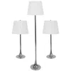 Sunnydaze Modern Splendor 3-piece Floor And Table Lamp Set