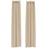Sunnydaze Modern Styles Outdoor Light-filtering Curtain Panels With Grommet Top - 52" X 96" - 2pc