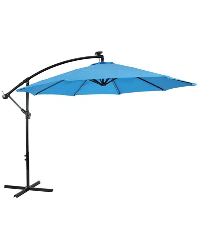 Sunnydaze Offset Umbrella In Blue