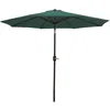 Sunnydaze Outdoor Aluminum Patio Table Umbrella With Polyester Canopy And Push Button Tilt And Crank - 9'