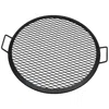 Sunnydaze Outdoor Camping Or Backyard Heavy-duty Steel Round X-marks Fire Pit Cooking Grilling Bbq Grate - 22"