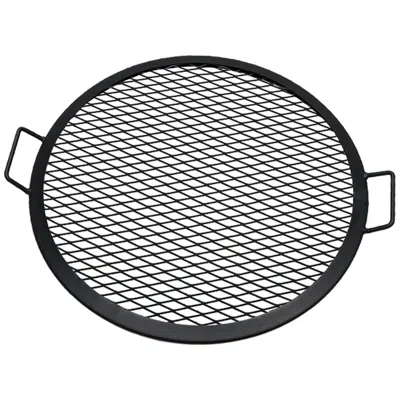 Sunnydaze Outdoor Camping Or Backyard Heavy-duty Steel Round X-marks Fire Pit Cooking Grilling Bbq Grate - 22"