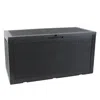 Sunnydaze Outdoor Deck And Patio Storage Box With Rattan Design - 100 Gal.