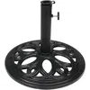 Shop Sunnydaze Outdoor Heavy-duty Cast Iron Decorative Patio Yard Round Umbrella Base Stand - 18" - Black