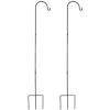 Sunnydaze Durable Powder-coated Steel Single Shepherd Hooks