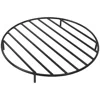 Sunnydaze Outdoor Heavy-duty Steel With High-temperature Finish Round Fire Pit Firewood Log Grate - 24" - Blac
