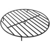 Sunnydaze Outdoor Heavy-duty Steel With High-temperature Finish Round Fire Pit Firewood Log Grate - 30" - Blac