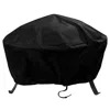 Sunnydaze Outdoor Heavy-duty Weather-resistant Pvc And 300d Polyester Round Fire Pit Cover With Drawstring And