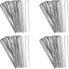 Sunnydaze Outdoor Lawn And Garden Galvanized Steel Staple Stakes For Landscape Fabric, Fences, And Sod - 12" -