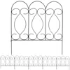 Shop Sunnydaze Outdoor Lawn And Garden Metal Traditional Style Decorative Border Fence Panel Set - 10' - 5pk