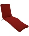 Sunnydaze Outdoor Patio Chaise Lounge Cushion In Red