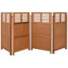 Sunnydaze Folding Outdoor Wood Privacy Screen